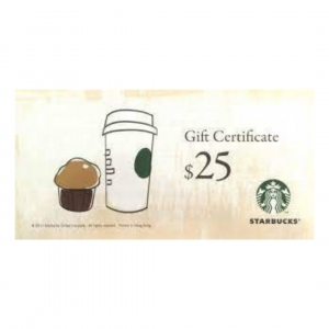 Starbucks$25禮券